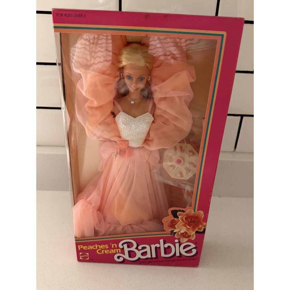 Vintage 80s Mattel Barbie 7926 Peaches 'N Cream Barbie Doll NRFB NEW NIB